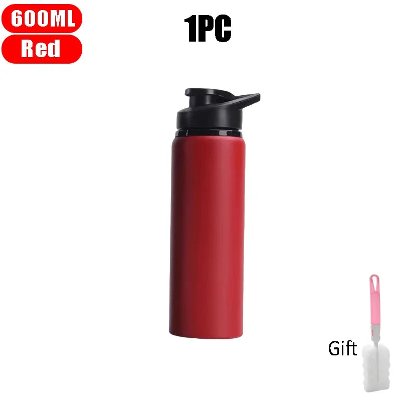 Botella de agua de acero inoxidable para exterior de 600 ml