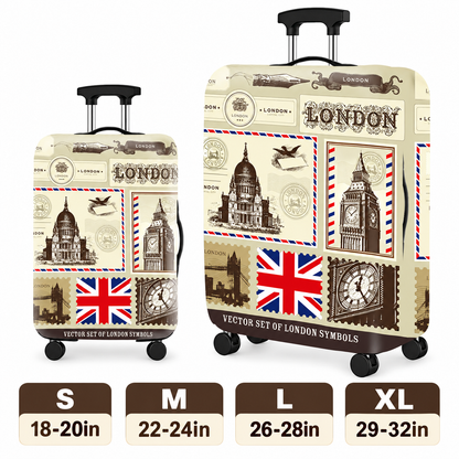 Printed Stretch Suitcase Cover