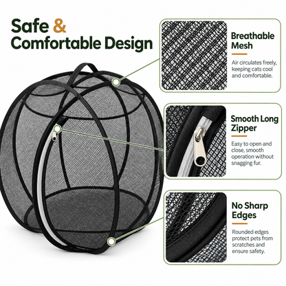 Pop-Up Mesh Cat Playpen