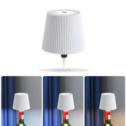 Lámpara de mesa LED para botellas