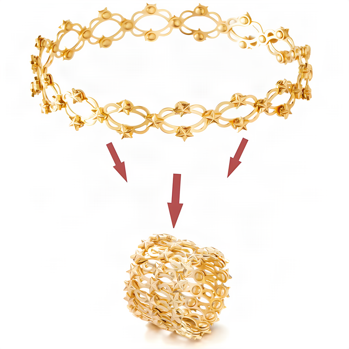 Transforming Bracelet Ring