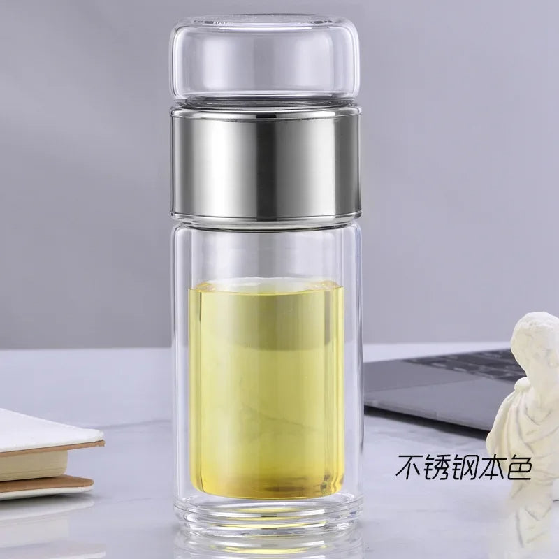Botella con infusor de té