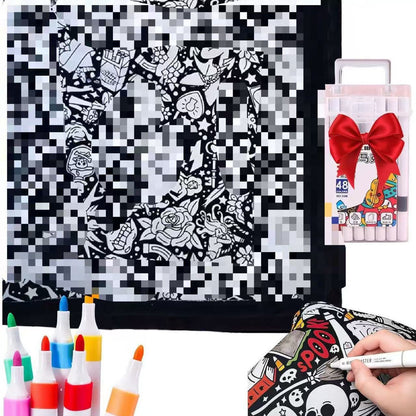 DIY Coloring Blanket