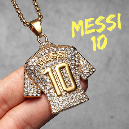 Football(soccer) Jersey Pendant Necklace – Player-Inspired Sports Jewelry