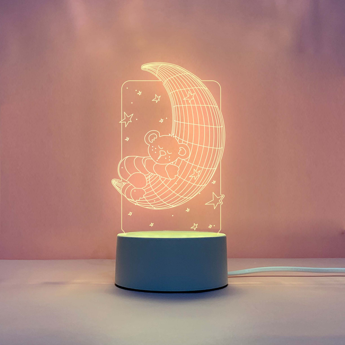Engraved Acrylic LED Night Light