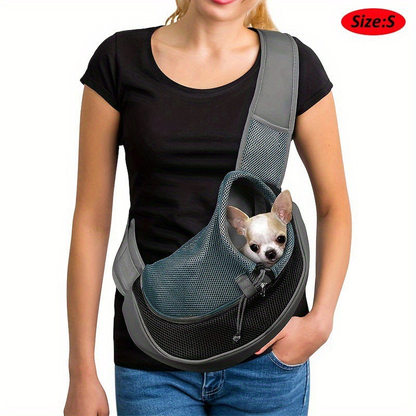 Reflective Pet Carrier Sling Bag