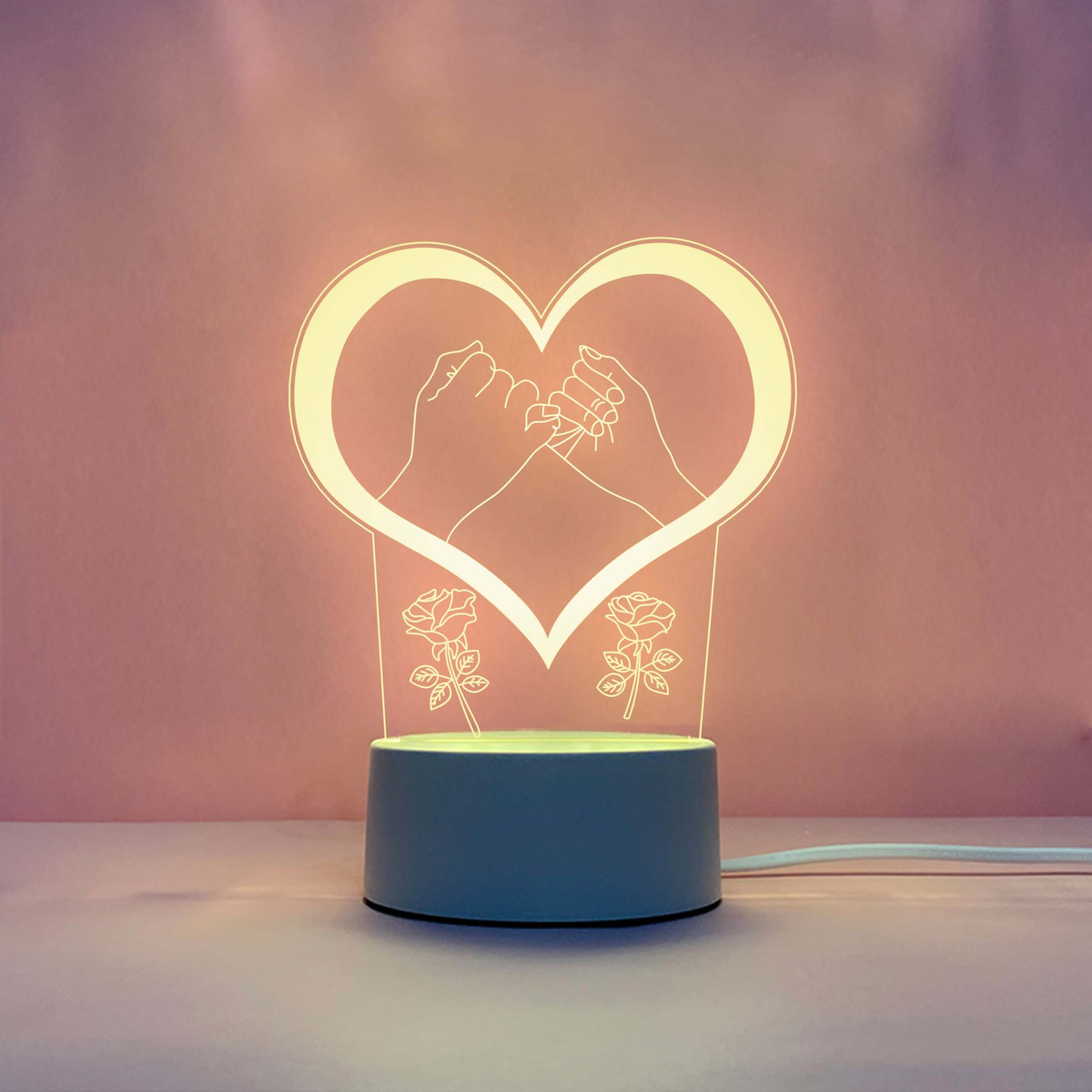 Engraved Acrylic LED Night Light