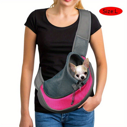 Reflective Pet Carrier Sling Bag