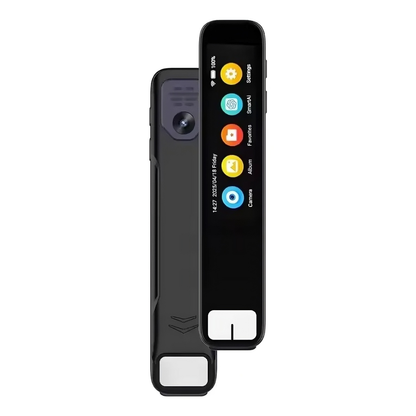 Two GPT AI Translation Pens, black electronic dictionary translator with touchscreen interface