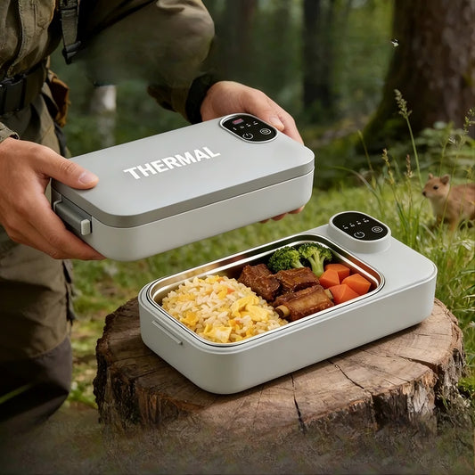 Rechargeable Self-Heating Lunch Box | Enjoy Hot Homemade Meals Anywhere