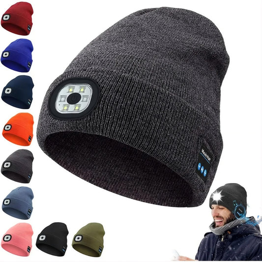 3-in-1 Function Bluetooth Beanie with Light