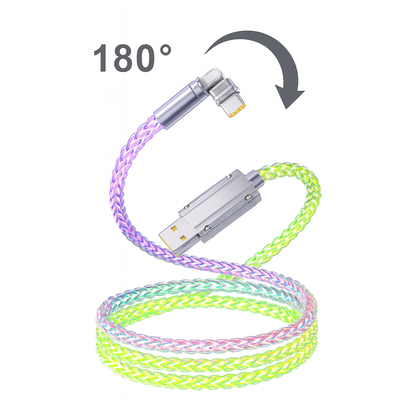 Cable de carga rápida RGB de 120W
