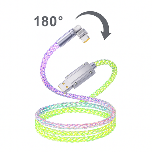 Cable de carga rápida RGB de 120W