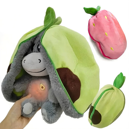 Strawberry Donkey Breathing Plush Doll