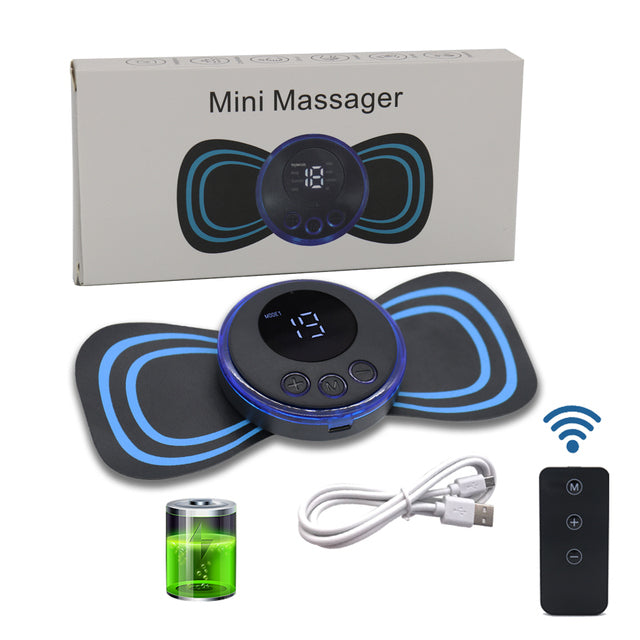 Masajeador de cuello eléctrico recargable con pulsos EMS