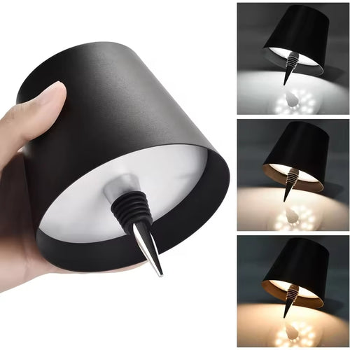 Lámpara de mesa LED para botellas