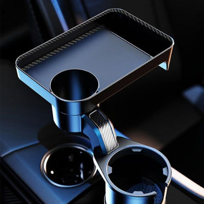 Portavasos multifuncional para coche con bandeja