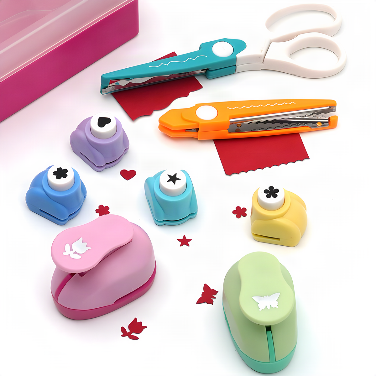 Craft Paper Punch and Scissor Set