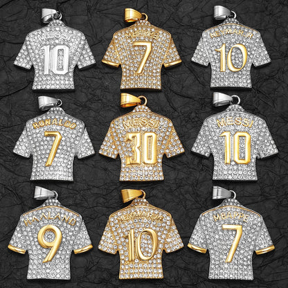 Football(soccer) Jersey Pendant Necklace – Player-Inspired Sports Jewelry
