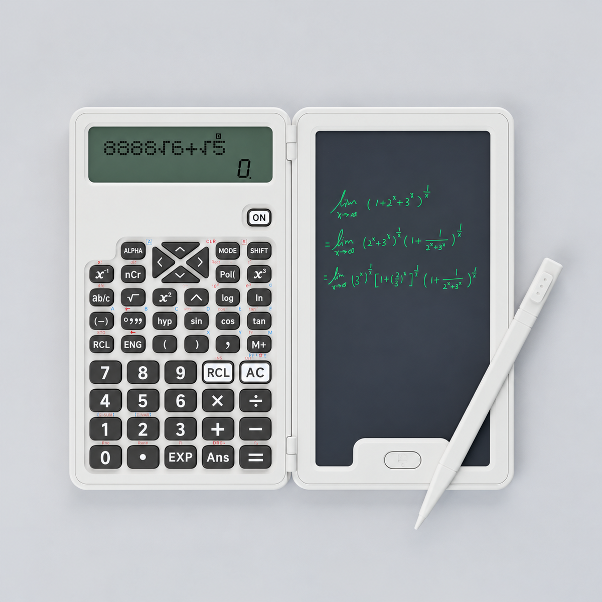 Folding Calculator with Writing Pad
