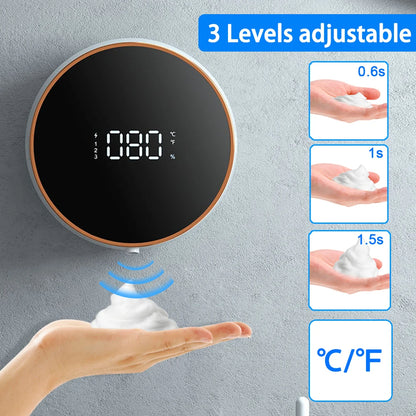 Dispensador automático de jabón espumoso para manos