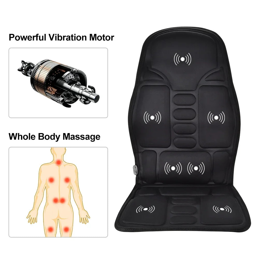 Multi-Mode Vibrating Massage Chair Pad