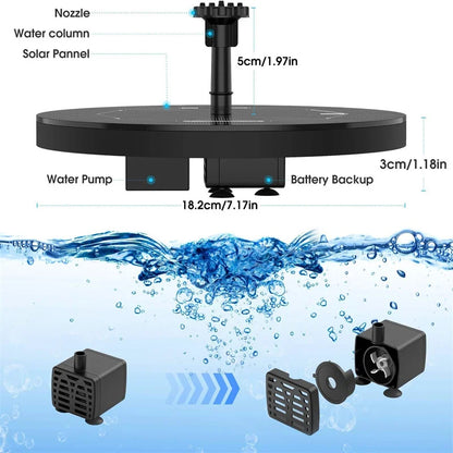 Fuente de agua solar