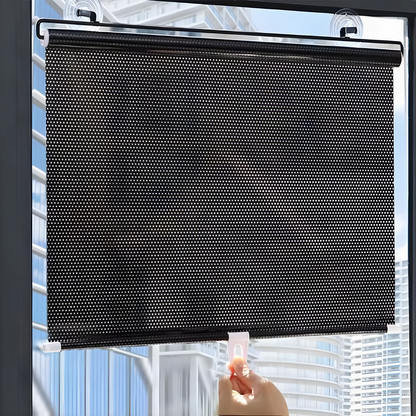 Suction-Cup Roller Window Shade