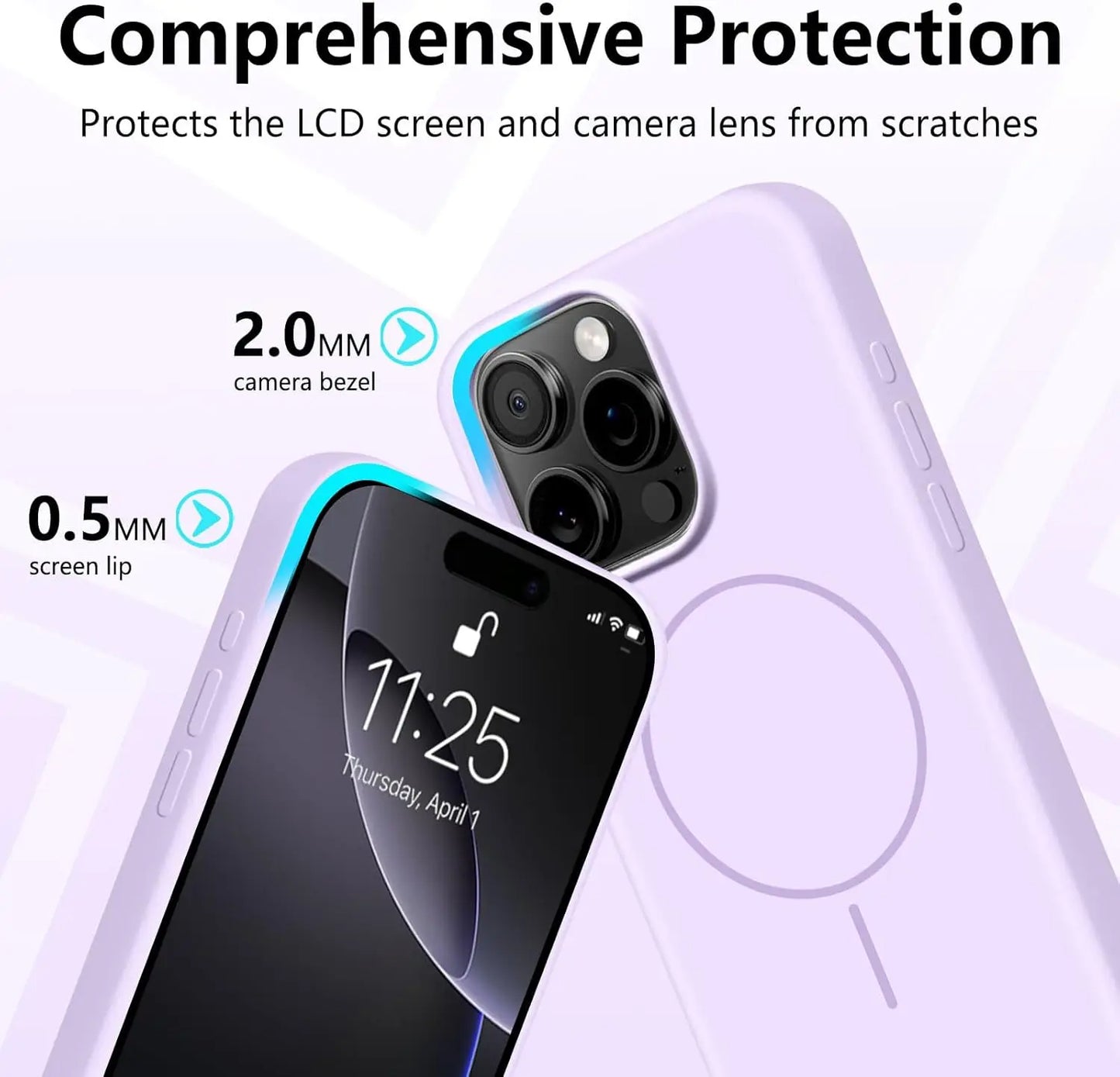 Funda magnética para teléfono con cordón