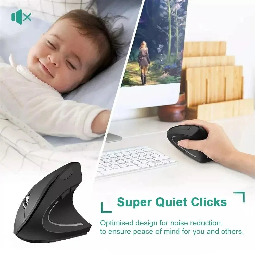 Souris ergonomique verticale sans fil