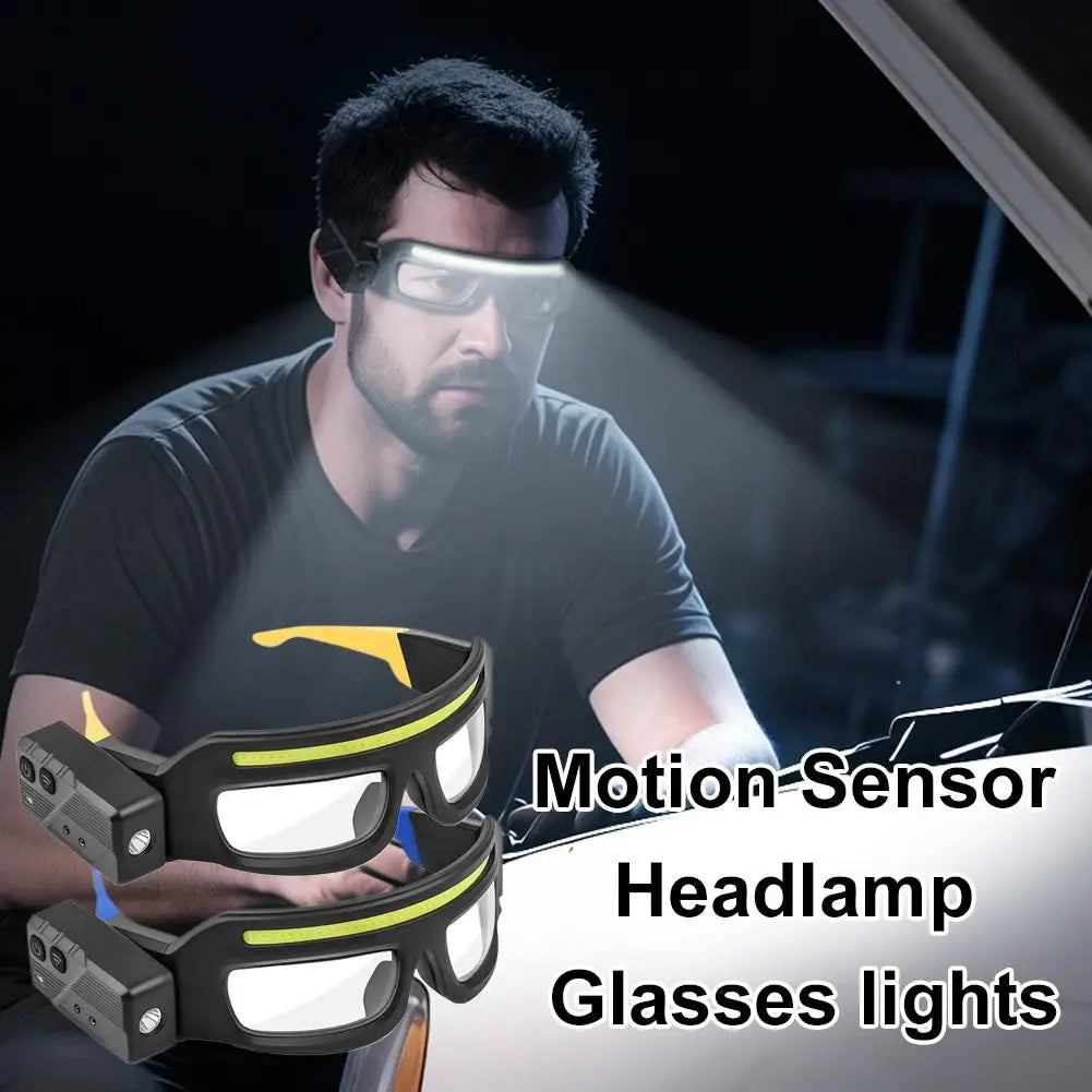 Gafas con linterna LED frontal
