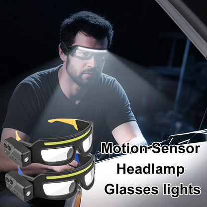 Gafas con linterna LED frontal