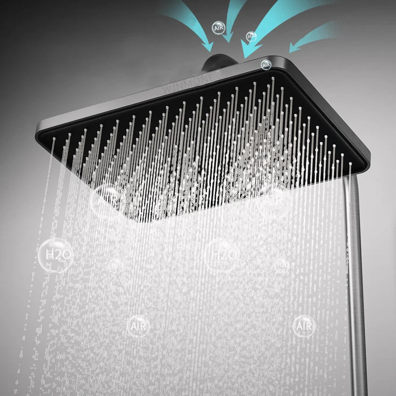 Conjunto de sistema de termostato para ducha de lujo