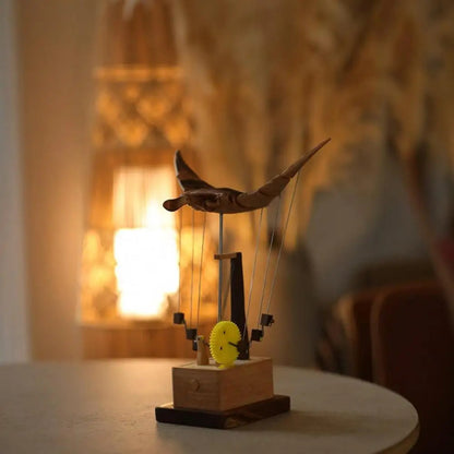 Handmade Wooden Manta Ray