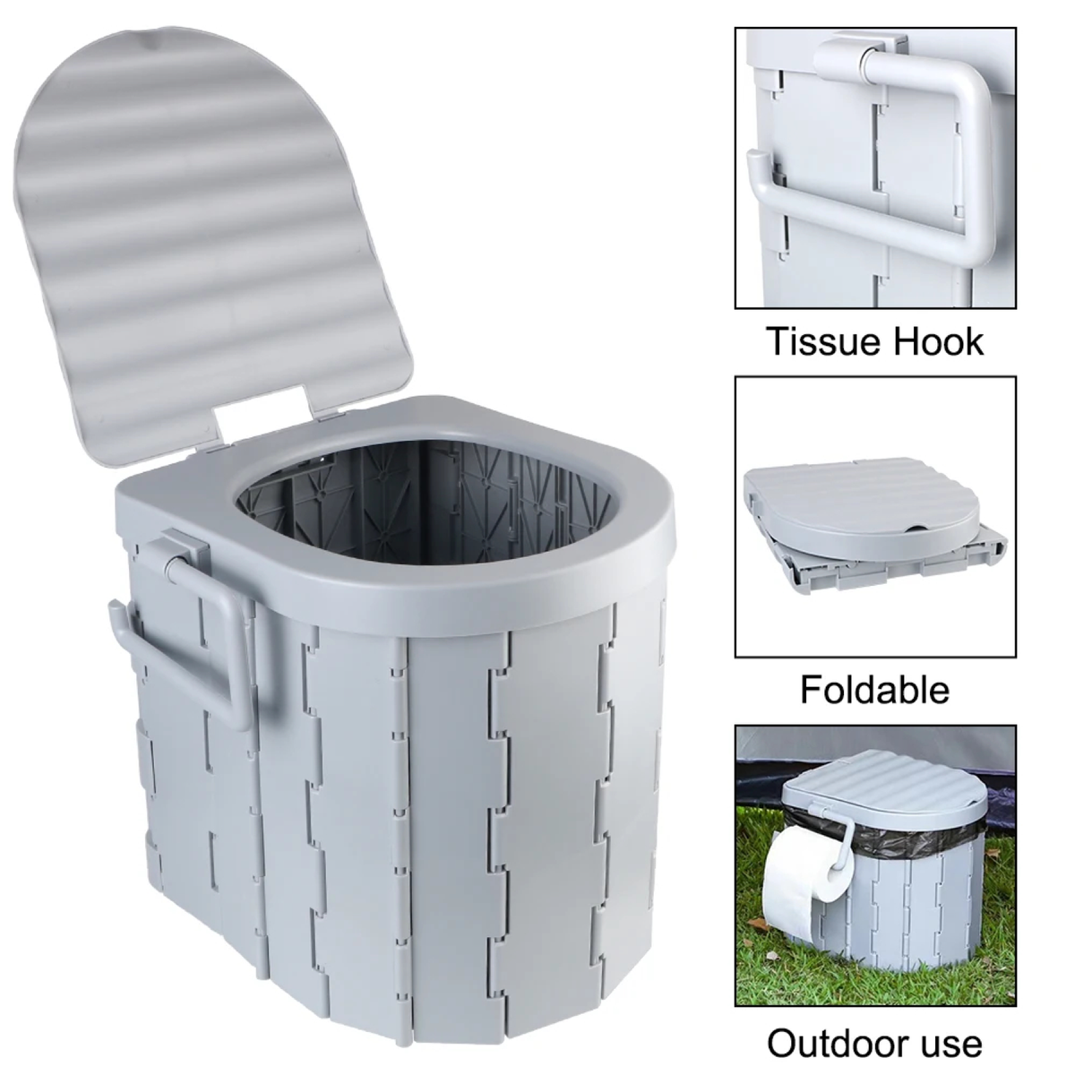 Foldable Portable Camping Toilet