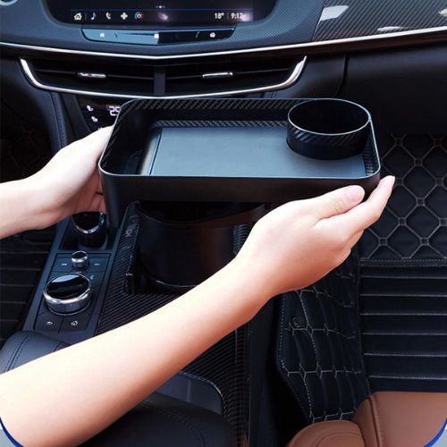 Portavasos multifuncional para coche con bandeja