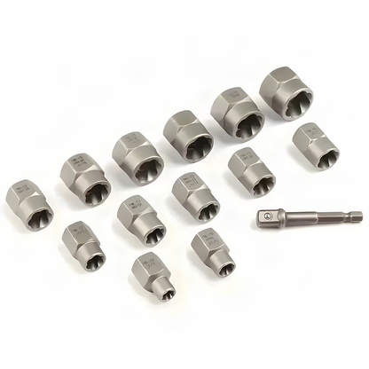 14-Piece Nut and Bolt Extractor Set