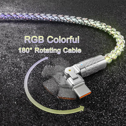 Cable de carga rápida RGB de 120W