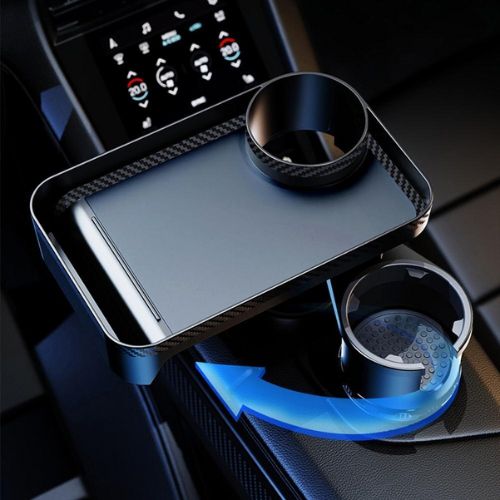 Portavasos multifuncional para coche con bandeja
