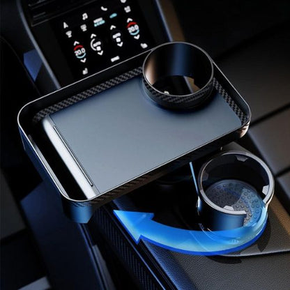 Portavasos multifuncional para coche con bandeja