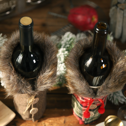Christmas Skirt Wine Bottle Cover
