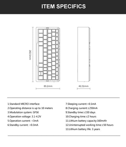 Mini teclado Bluetooth plegable