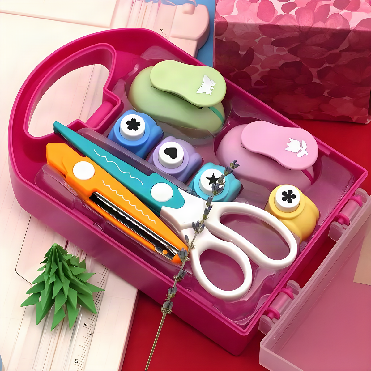 Craft Paper Punch and Scissor Set