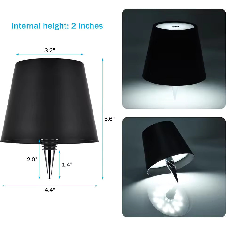 Lámpara de mesa LED para botellas