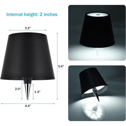 Lámpara de mesa LED para botellas