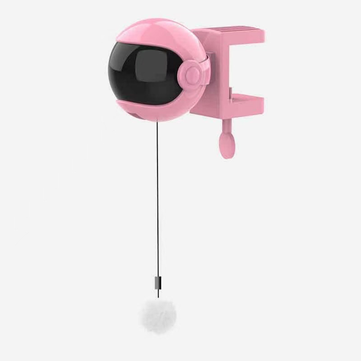 Clamp-On Bouncing Ball Cat Toy