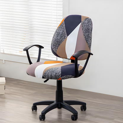Two-Piece Stretch Office Chair Cover