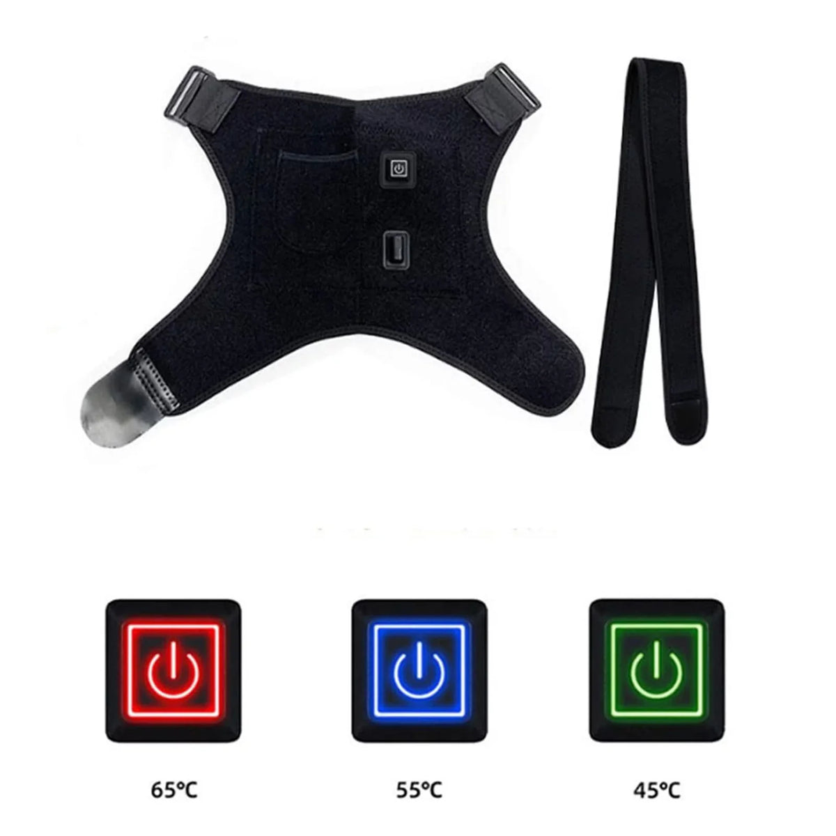 USB Heated Shoulder Brace Rotator Cuff