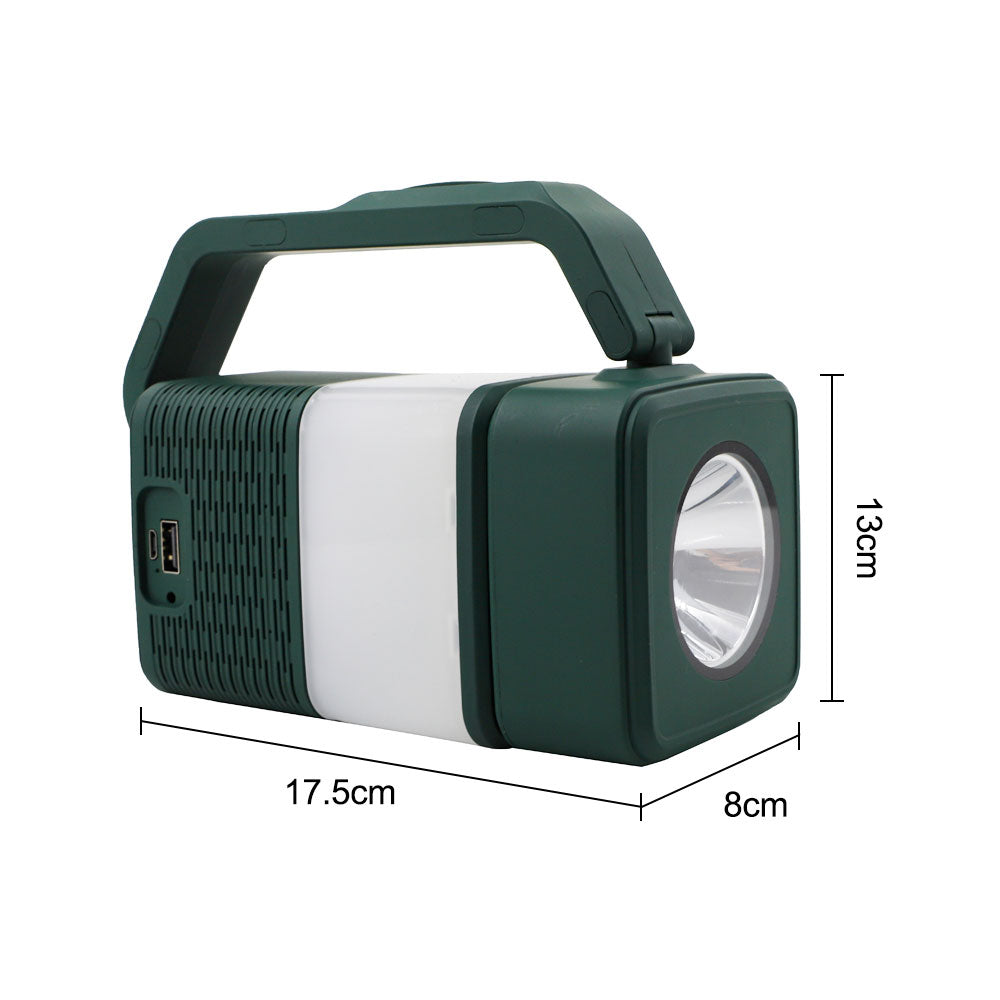 Haut-parleur portable USB LED compatible Bluetooth pour lampes de camping