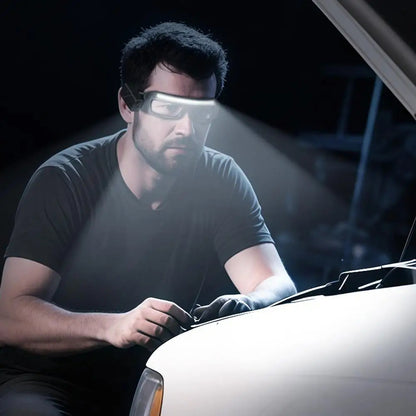 Gafas con linterna LED frontal
